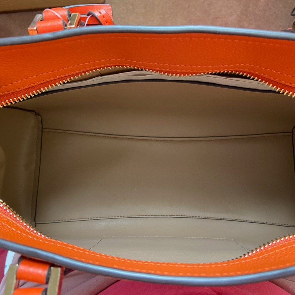 NWT Michael kors orange satchel (large) - Picture 10 of 10